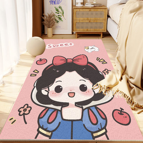 可爱卧室床边地毯儿童房间地毯飘窗榻榻米绒毛垫长条地垫隔凉定做