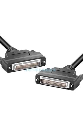 SCSI连接线HPDB50公对公DB50P针对针带螺丝固定卡勾式scsi线