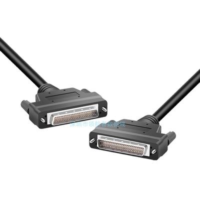 SCSI连接线HPDB50公对公DB50P针对针带螺丝固定卡勾式scsi线