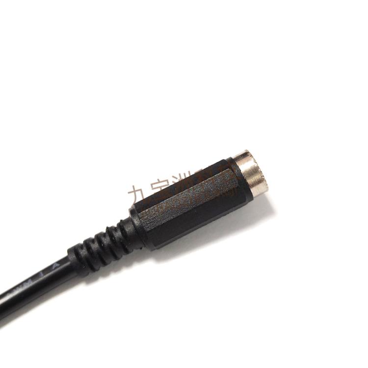 DC005电源转接线DC12/24V监控摄像机DC母头转5.08-2P延长连接线