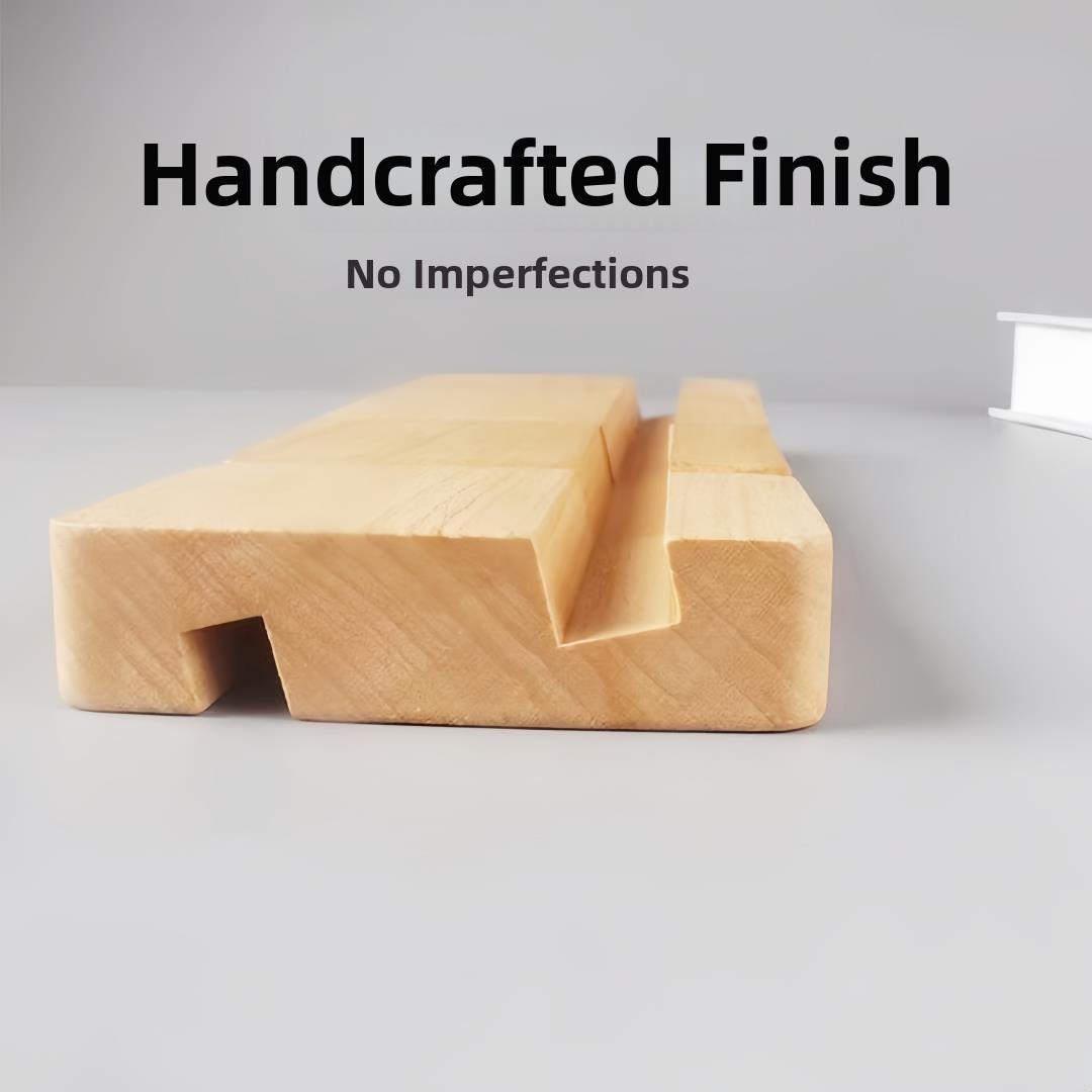 桌面广场手机木支架创意iPad平板实木底座简单山毛榉懒惰手机支架