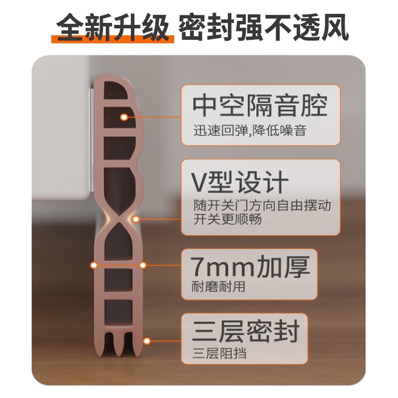 门缝门底密封条隔音超静音防风门底下缝隙挡条卧室堵门缝神器挡板