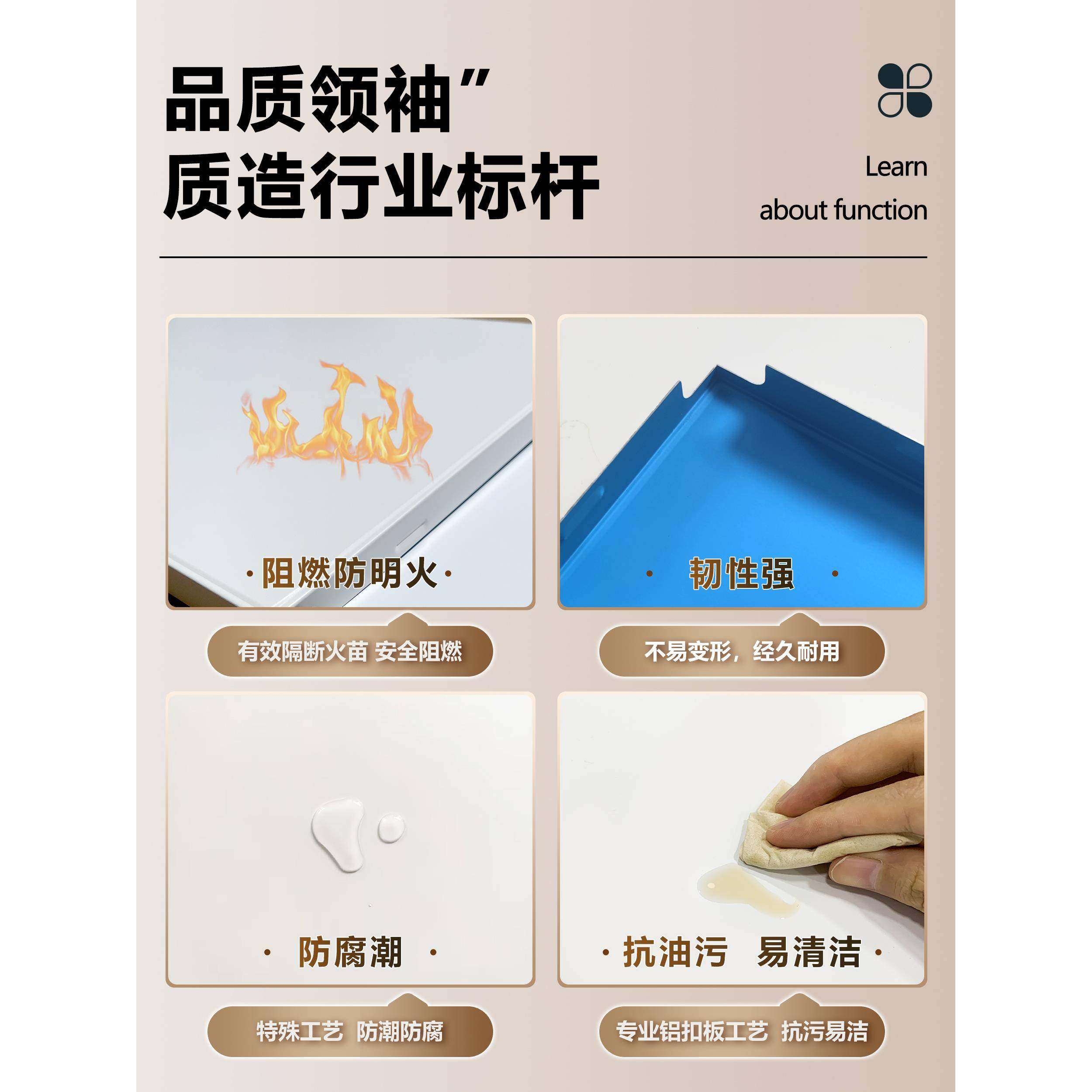 集成吊顶铝扣板厨房卫生间天花板餐厅阳台吊顶材料全套铝扣板自装