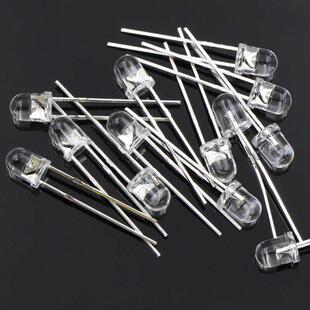 大芯片4mm灯珠超高白光红蓝绿光F4发光二极管电饭煲指示灯