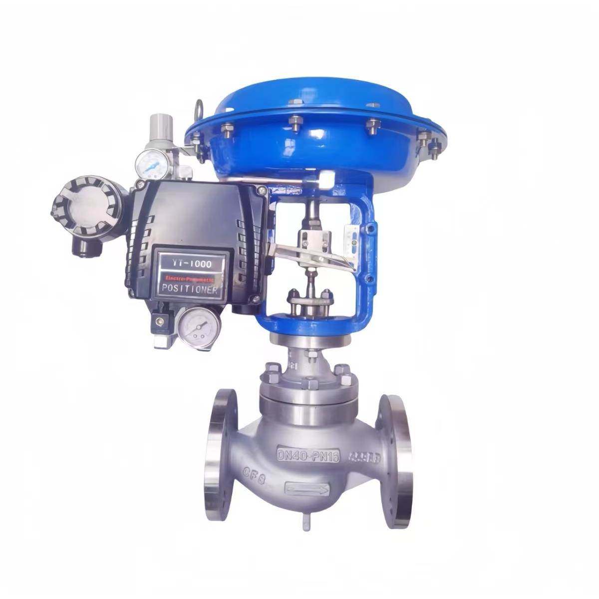 气动调节阀等比例调节压力温度流量薄膜单座蒸汽不锈钢氧气控制阀