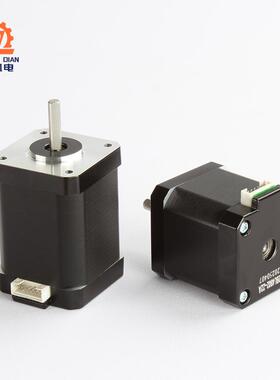 42步进马达大扭矩nema174401S混合式两相4线12V24V印表机马达配件