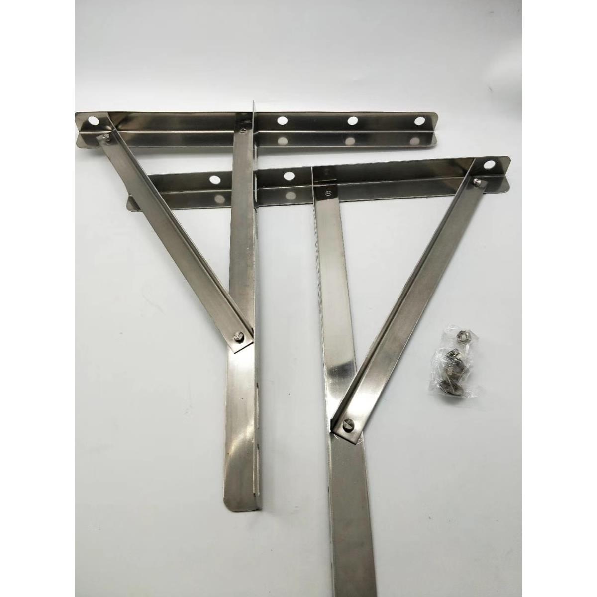 冷冻力1.5P/2P/3P可折叠不锈钢万能空调支架豪华空调室外机衣架