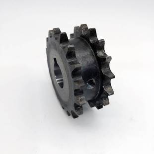 45钢3分06B假双排链轮双驱链轮挂2条单排链条总厚22齿数12齿-30齿