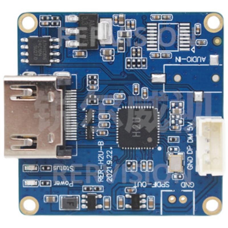 HDMI转USB2.0免驱模块4K1080P60带音频UVC UAC直播高清视频采集