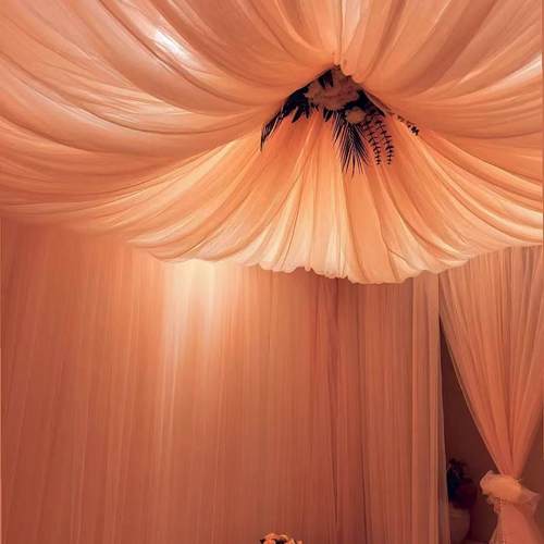 云端纱幔吊顶美业空间氛围神器浪漫温馨纱幔空间氛围感十足