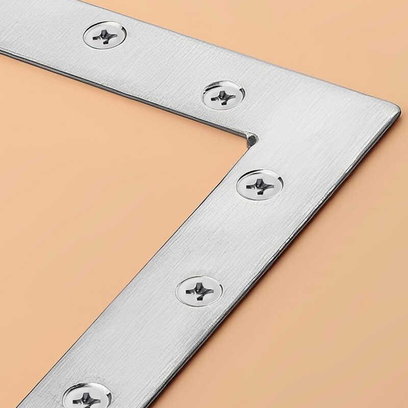 加厚不锈钢角码l型t型支架固定角铁桌椅家具连接器相框固定三角铁