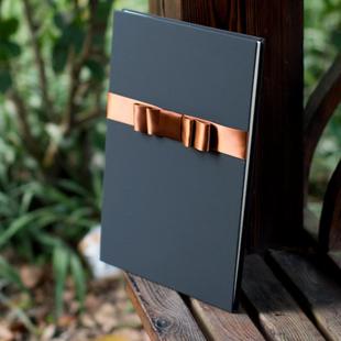 黑色签到本创意嘉宾签名册礼金簿记帐本嘉宾礼薄大号商务题名册