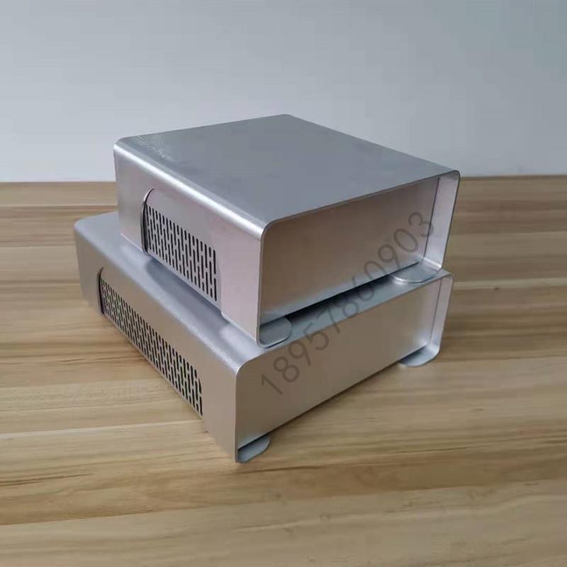 迷你桌面小机箱铝外壳台式微型卧式miniITX主机保接线盒仪器设备
