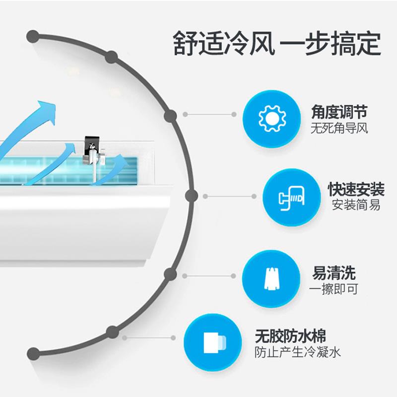 大金中央空调出风口挡风板挡板遮风导风罩防直吹防风风管机3d面板
