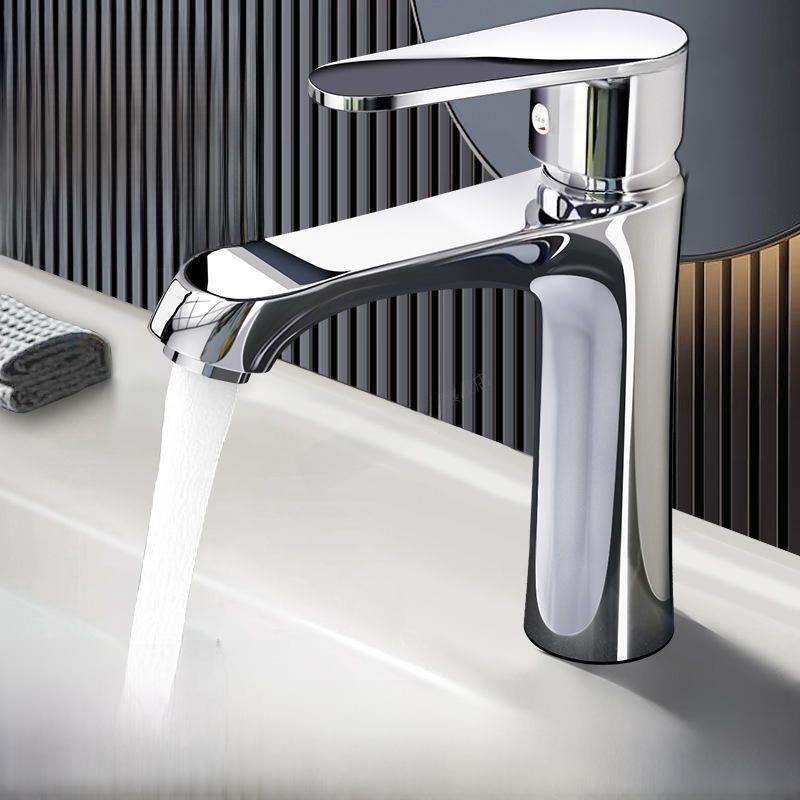 全铜洗脸盆水龙头龙头冷热水家用洗手盆卫生间单冷面盆台盆洗脸池