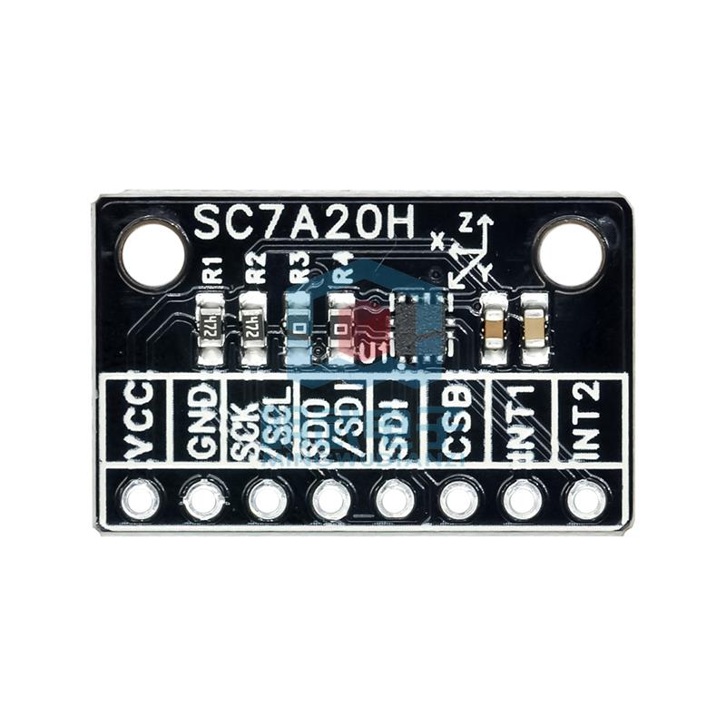 SC7A20H 高精度三轴重力加速度倾斜度角度传感器模块IIC/SPI传输