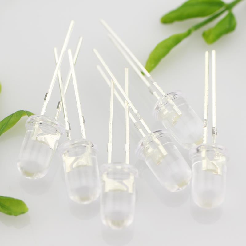 5mm超高亮发光二极管F5圆头正白红蓝绿黄聚光指示鼠标灯led灯珠