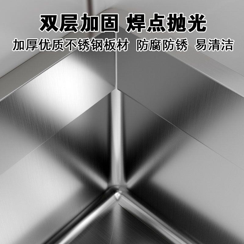 不锈钢拖把池长方形304不锈钢洗拖把大号墩布池商用酒店洗布池盆