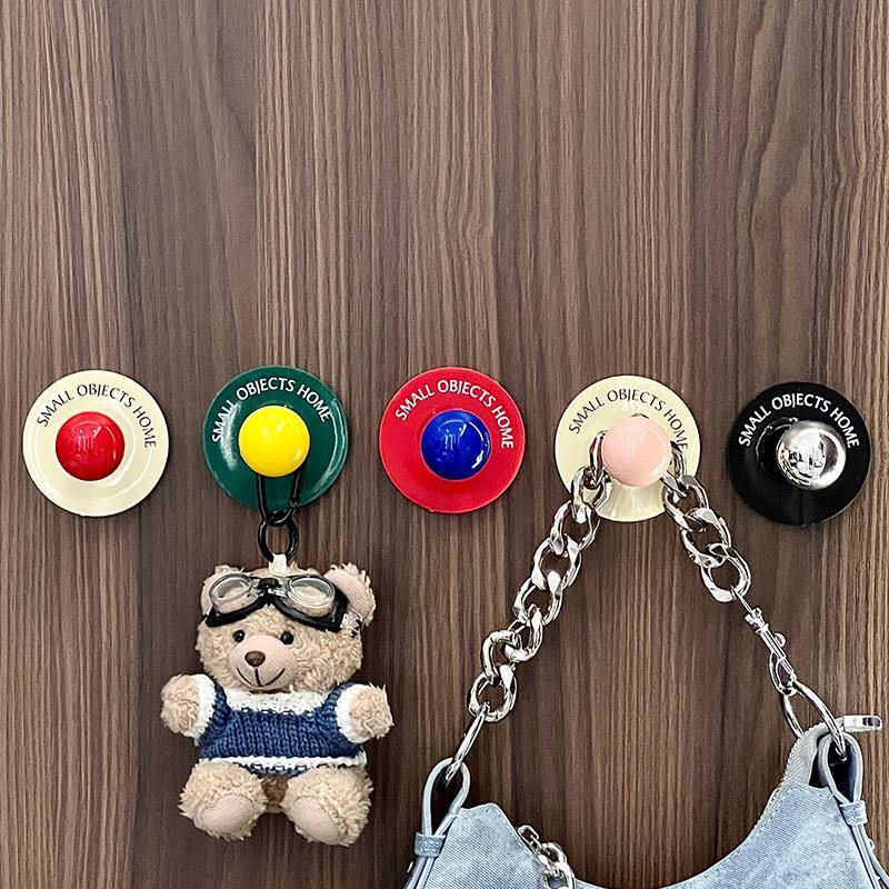 门后挂衣钩免打孔多巴胺创意可爱挂钩包包帽子浴室强力无痕粘钩