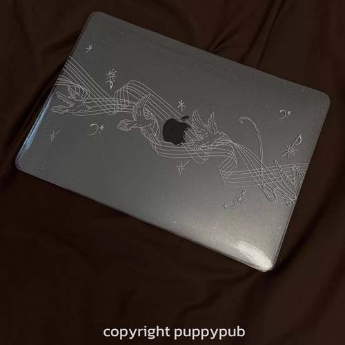 PuppyPub【爱乐之章】满天星压克力MacBookproair保护壳保护套轻薄防磕碰pc