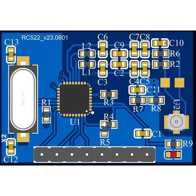 RFID射频MF-RC522模块NFC外接外置天线IC感应S50复旦卡