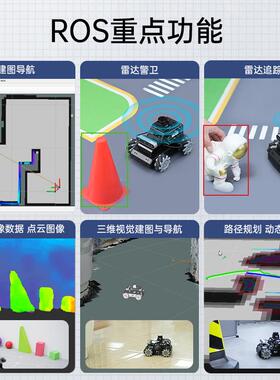 树莓派5智能小车MentorPi麦轮/阿克曼SLAM视觉AI大模型ROS2机器人