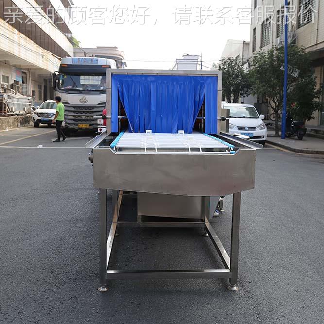 全动大周转自筐清洗机型托盘塑料筐高压喷清GKV洗设备隧道式洗淋