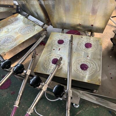 直销薯薄饼机WVJ紫薯薄脆饼生设备加热板定产紫薯可饼加紫工机器