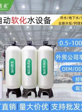 3/5/10吨时软化水设备地下井水过滤器工业锅炉软化水处理工厂现货