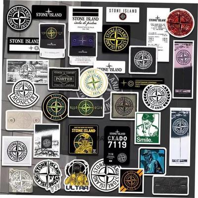 36PCS Hypebeast Decals Stone Island stickers石头岛潮牌贴纸