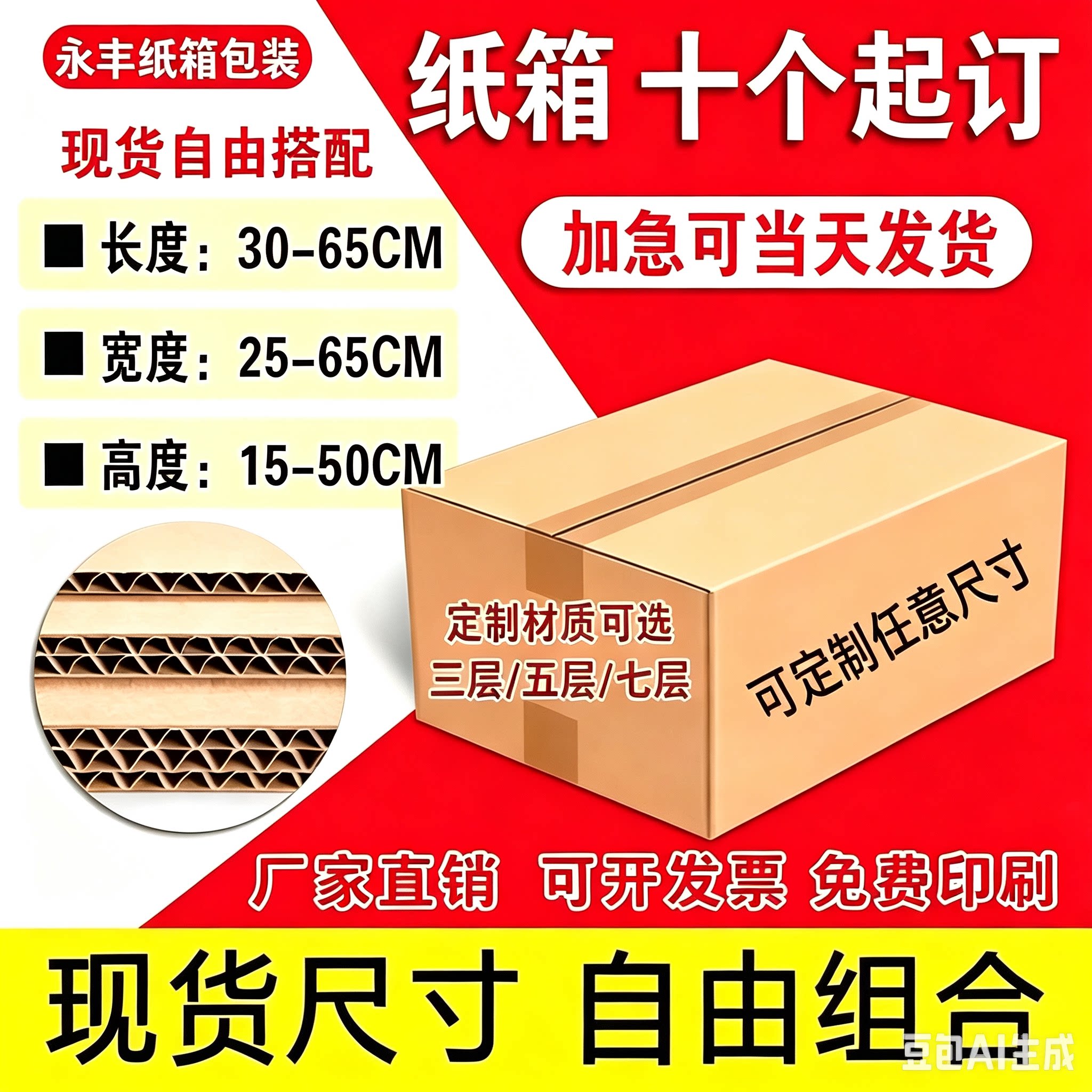 快递纸箱打包箱批发加厚加硬纸盒包装盒子印刷邮政纸箱子定制定做