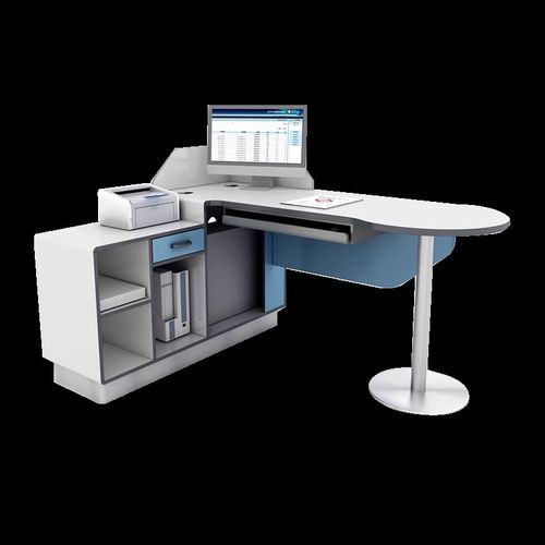 医院诊所医美家具桌子接诊看诊台面诊就诊断V桌医生办公桌椅