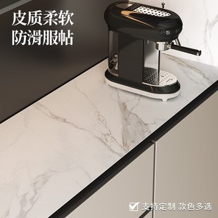 柜电视柜保护垫 轻奢高级感餐边柜垫仿大理石纹桌垫防水耐脏台面鞋