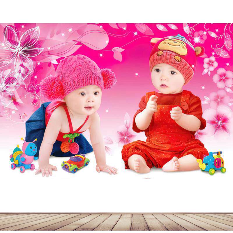 好孕宝宝贴画娃娃结婚房孕期早生贵子婴儿男宝婚房挂图送子图年画