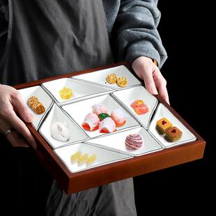 新款陶瓷九宫格拼盘火锅店创意盘子淮扬菜煮干 干丝餐具特色冷盘