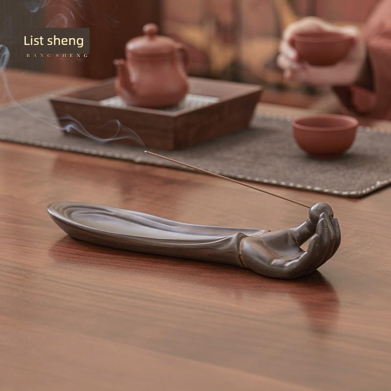 邦盛陶瓷佛手香炉香炉香炉茶道沉香檀香睡眠香家居室内香薰香炉