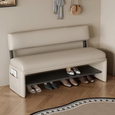 高端入户门换鞋凳轻奢高级感可坐鞋柜长条穿鞋凳实木鞋架门口家用