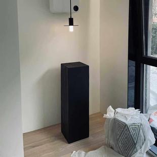 碳化木墩黑木墩凳树桩碳化木块原木创意四方木墩圆柱落地摆件新款