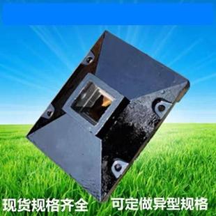 马路护栏铸铁底座交通围栏墩子铸铁底座市政公路底座固定底脚订制