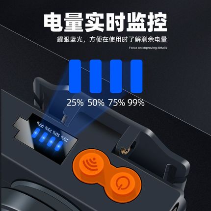 强光led头灯可充电超亮挥手感应头戴式大功率超长续航钓鱼手电筒