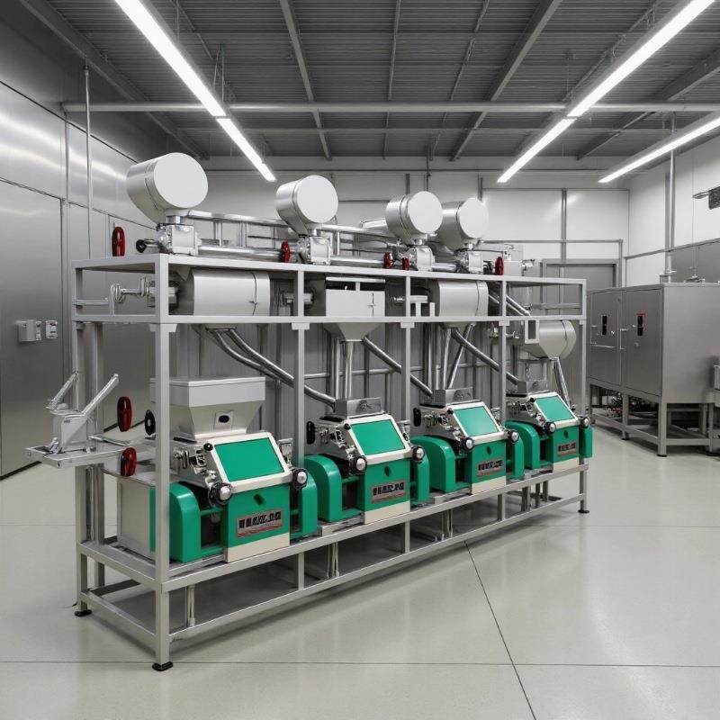 四机一次净面粉机组小麦玉米大米用皮芯分离圆罗磨面机生产厂家