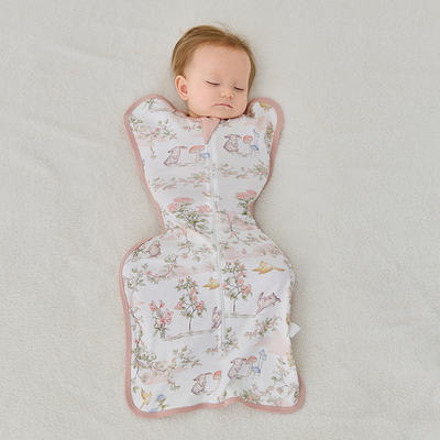 721星球新生儿防惊跳投降式睡袋初生婴儿小月龄宝宝全棉襁褓睡袋