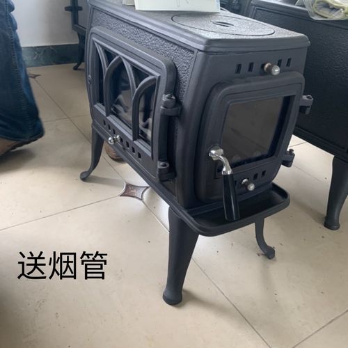 尔创壁炉方形真火壁炉柴火炉取暖炉K煤炭炉观火炉铸铁壁炉