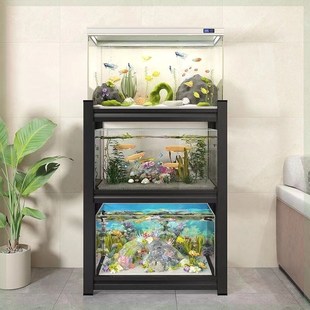 鱼缸架双层超强承重鱼缸架子多层专用架阳台客厅小型底座支架底柜