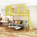 铁艺高架床公寓双层床覆式 子母床高拼床阁楼床小户型儿童床高架床