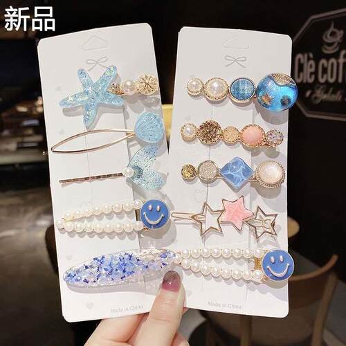 儿童水晶水钻发卡l简约侧边发夹夹刘海女气质公主夹子新品