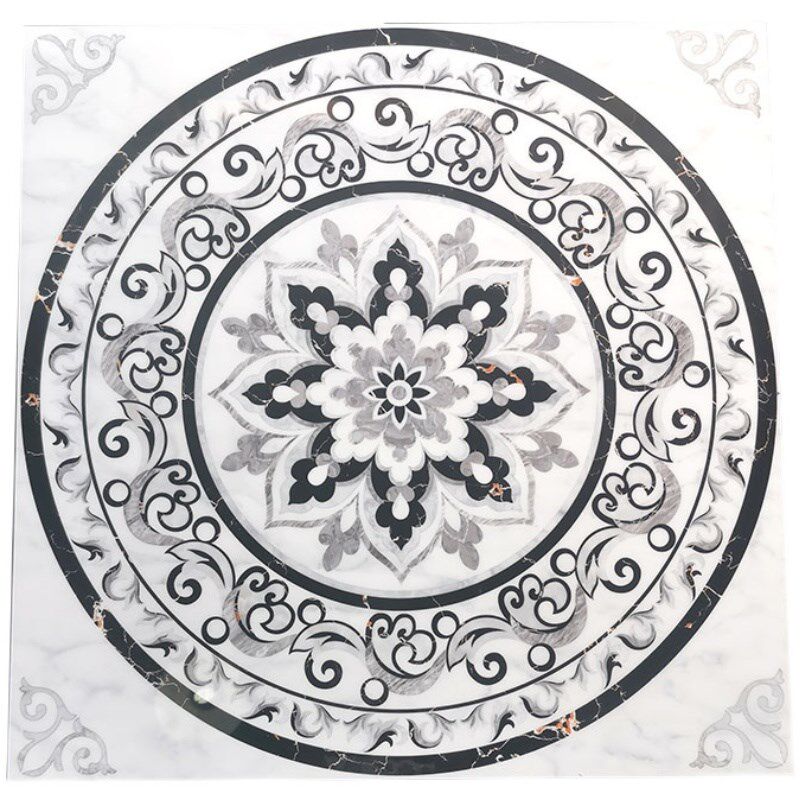 抛晶砖800X800拼花背景墙瓷砖入户玄关走廊客厅地砖酒店大堂地板