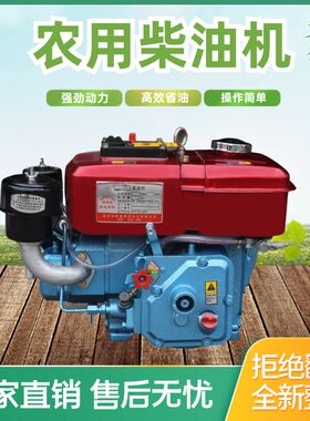 单缸柴油机发动机小型农用拖拉机头3六匹M八匹马力柴油机裸机船用