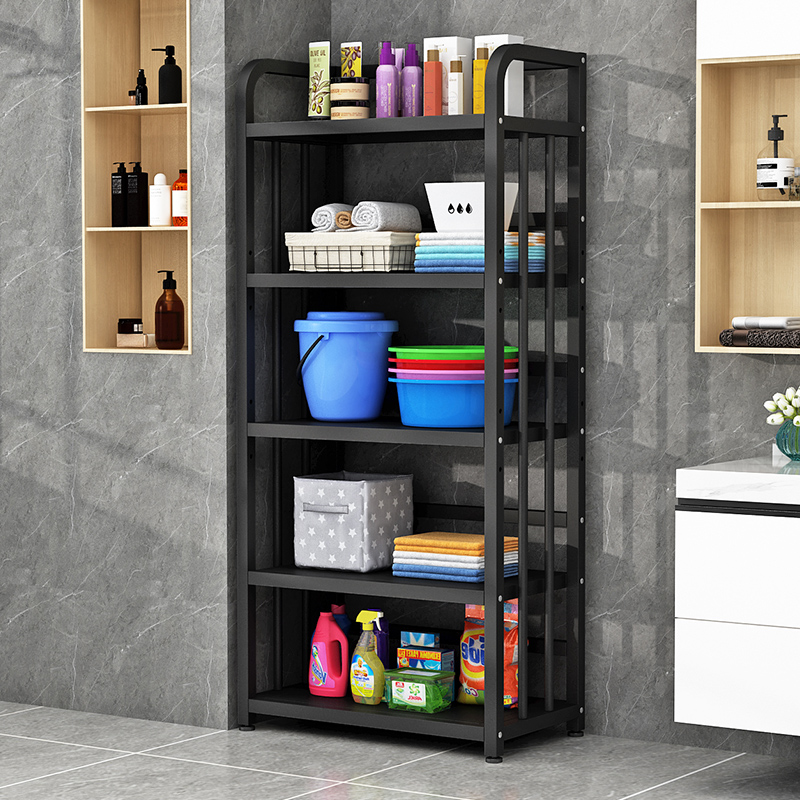 浴室置物架落地式免打孔金属脸盆架多层洗手间厕所卫生间收纳架子