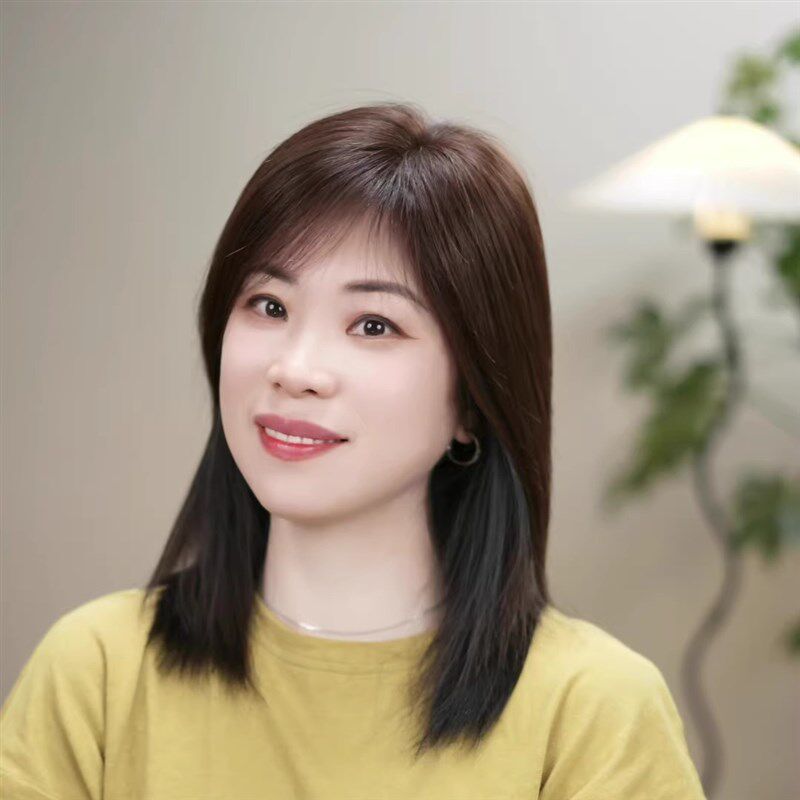 U13*15假发女中长发齐肩锁骨发片日常J自然空气刘海短发全真人发